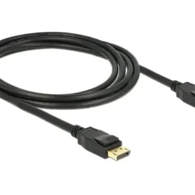 כבל DisplayPort זכר/זכר DELOCK 83806 4K 60hertz