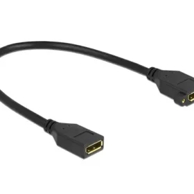 כבל DisplayPort נ/נ עם מרחק בין הברגים 27 מ"מ DELOCK 87099 4K 30hertz