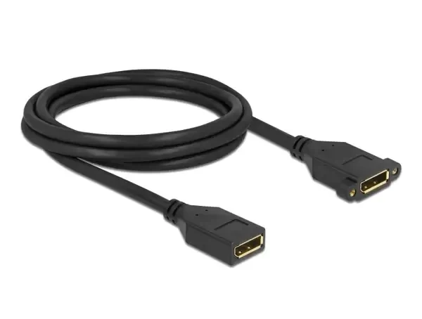 כבל DisplayPort נ/נ עם מרחק בין הברגים 27 מ"מ DELOCK 87101 4K 30hertz