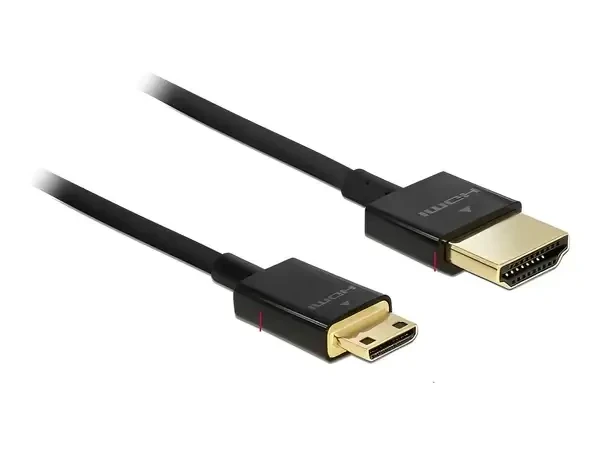 כבל HDMI 3D תקע מיני HDMI לתקע HDMI-A ז/ז DELOCK | 84778 | 4K | 60hertz
