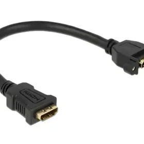 כבל HDMI 4K להתקנה בפאנל עם מרחק בין הברגים 30 מ"מ נ/נ DELOCK | 85100 | 4K