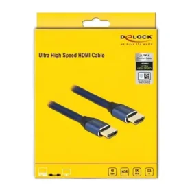 כבל HDMI 8K Certified ז/ז בצבע כחול DELOCK | 85447 | 8K | 60hertz