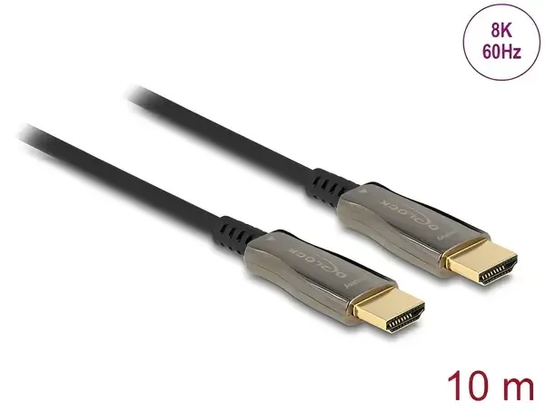 כבל HDMI 8K HDR אקטיבי על סיב אופטי ז/ז DELOCK | 84034 | 8K | 60hertz