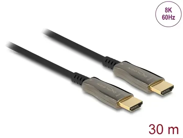 כבל HDMI 8K HDR אקטיבי על סיב אופטי ז/ז DELOCK | 84040 | 8K | 60hertz