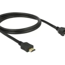 כבל HDMI-A להתקנה בפאנל עם מרחק בין הברגים 30 מ"מ ז/נ DELOCK | 85102 | 4K