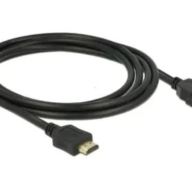 כבל HDMI-A להתקנה בפאנל עם מרחק בין הברגים 30 מ"מ ז/נ DELOCK | 85464 | 4K