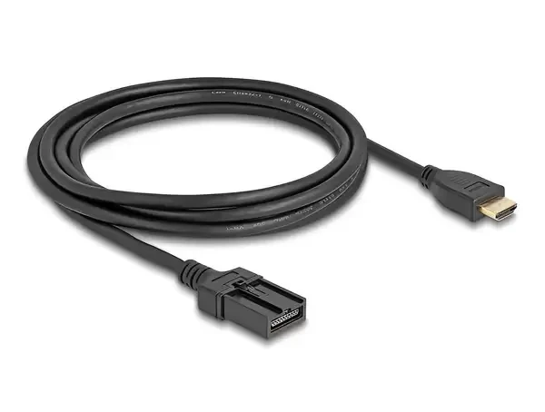 כבל HDMI Automotive שקע HDMI-A לתקע HDMI-E להתקנה ברכב DELOCK | 87906 | 4K
