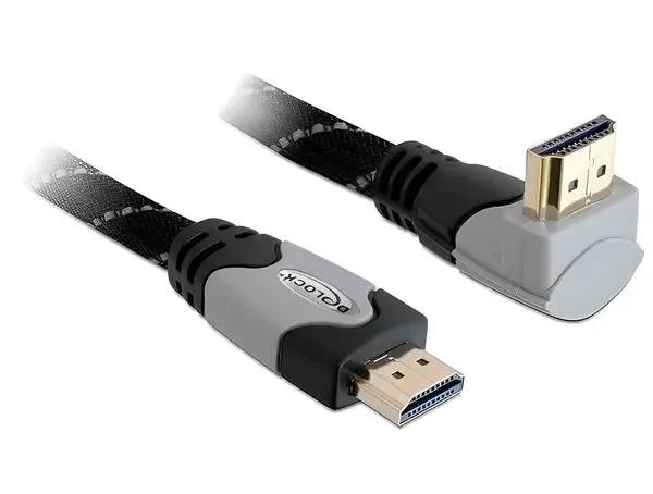 כבל HDMI בזווית 90° ז/ז DELOCK 83045 4K 30hertz