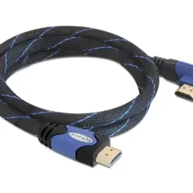 כבל HDMI מכופף 90° ז/ז DELOCK | 82956 | 4K | 30hertz
