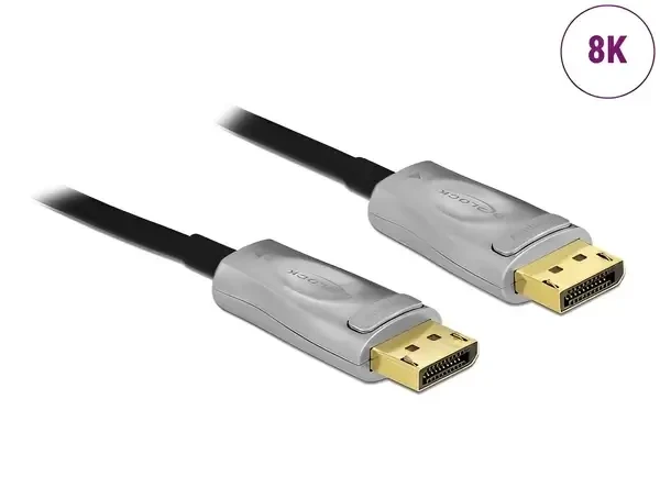 כבל HDR חיבור מסך DisplayPort ז/ז אקטיבי DELOCK | 85888 | 8K | 30hertz