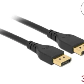 כבל HDR חיבור מסך DisplayPort זכר/זכר ללא נעילה DELOCK 85911 8K 60hertz