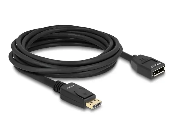 כבל HDR חיבור מסך DisplayPort זכר/נקבה DELOCK 80004 4K 60hertz