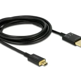 כבל אקטיבי HDMI 3D תקע מיקרו HDMI לתקע HDMI-A ז/ז DELOCK | 84784 | 4K | 60hertz
