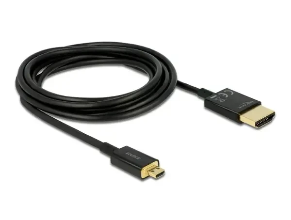 כבל אקטיבי HDMI 3D תקע מיקרו HDMI לתקע HDMI-A ז/ז DELOCK | 84784 | 4K | 60hertz