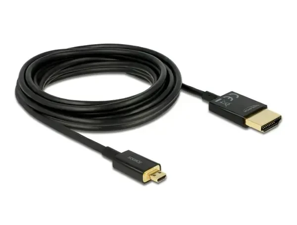 כבל אקטיבי HDMI 3D תקע מיקרו HDMI לתקע HDMI-A ז/ז DELOCK | 84785 | 4K | 60hertz