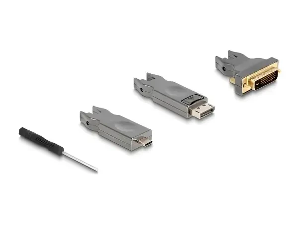 כבל אקטיבי Optical 5in1 HDMI ז/ז עם ראשים מתחלפים DELOCK | 86009 | 8K | 60hertz