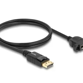 כבל מאריך DisplayPort ז/נ עם מרחק בין הברגים 27 מ"מ DELOCK 87825 8K 30hertz