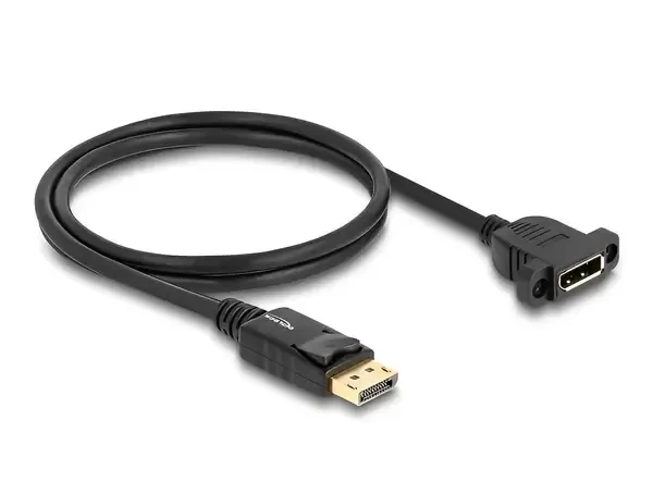 כבל מאריך DisplayPort ז/נ עם מרחק בין הברגים 27 מ"מ DELOCK 87825 8K 30hertz