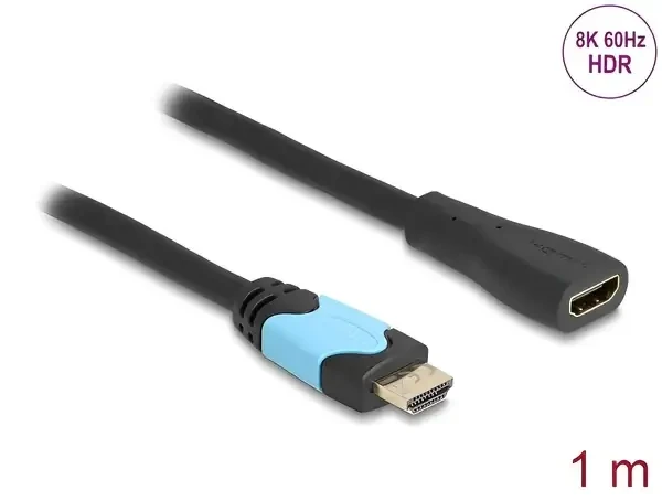 כבל מאריך HDMI ז/נ DELOCK | 81997 | 8K | 60hertz