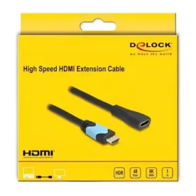 כבל מאריך HDMI ז/נ DELOCK | 81997 | 8K | 60hertz