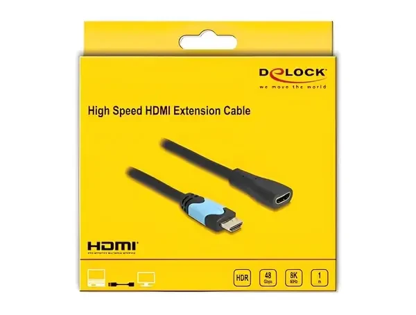 כבל מאריך HDMI ז/נ DELOCK | 81997 | 8K | 60hertz