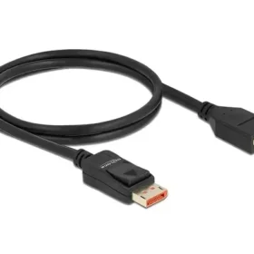 כבל מאריך HDR חיבור מסך DisplayPort זכר/נקבה DELOCK 87070 8K 60hertz