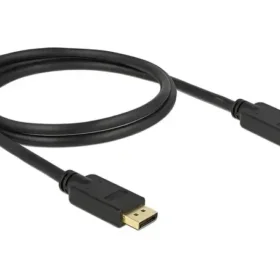 כבל מאריך חיבור מסך DisplayPort זכר/נקבה DELOCK | 83809 | 4K | 60hertz