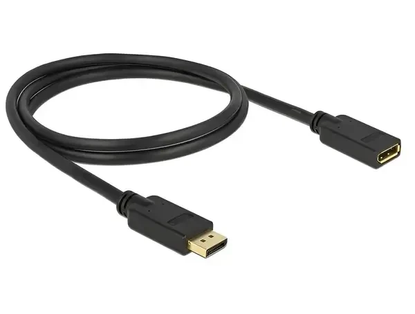 כבל מאריך חיבור מסך DisplayPort זכר/נקבה DELOCK | 83809 | 4K | 60hertz