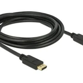 כבל מאריך חיבור מסך DisplayPort זכר/נקבה DELOCK 83811 4K 60hertz