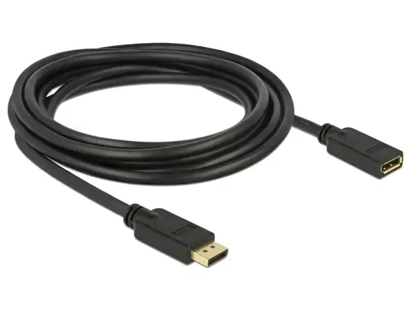 כבל מאריך חיבור מסך DisplayPort זכר/נקבה DELOCK 83811 4K 60hertz