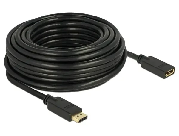 כבל מאריך חיבור מסך DisplayPort זכר/נקבה DELOCK 84908 4K 60hertz