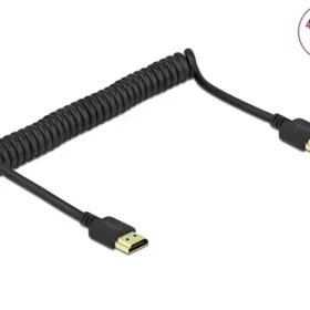 כבל מסולסל HDMI HDR ז/ז DELOCK | 84967 | 4K | 60hertz