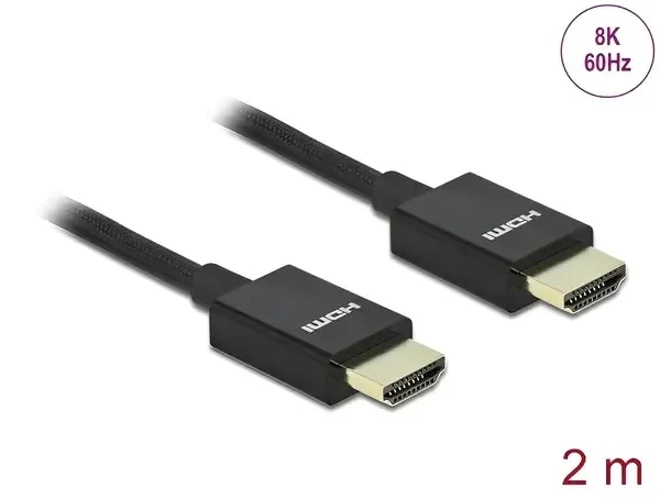 כבל קואקסיאלי HDMI ז/ז DELOCK | 85385 | 8K | 60hertz