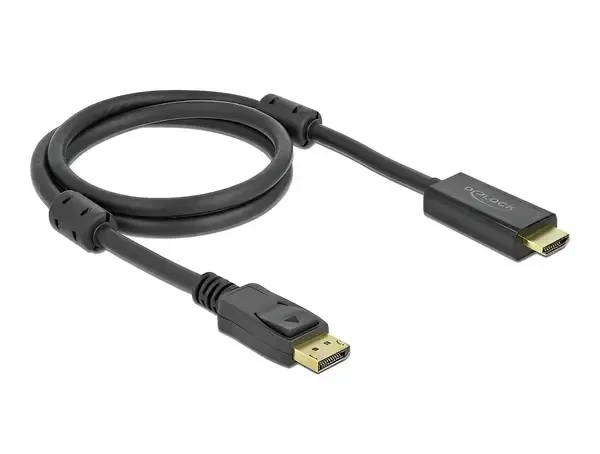 כבל תצוגה DisplayPort לחיבור HDMI ז/ז אקטיבי DELOCK 85955 4K 60hertz