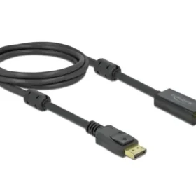 כבל תצוגה DisplayPort לחיבור HDMI ז/ז אקטיבי DELOCK 85956 4K 60hertz
