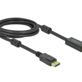 כבל תצוגה DisplayPort לחיבור HDMI ז/ז אקטיבי DELOCK 85957 4K 60hertz