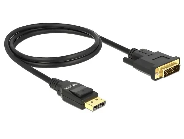 כבל תצוגה DisplayPort לחיבור מסך DVI ז/ז DELOCK | 85312 | 4K | 30hertz