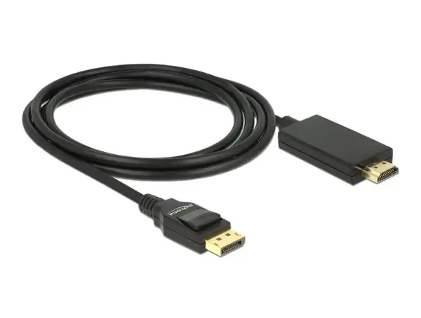 כבל תצוגה DisplayPort לחיבור מסך HDMI ז/ז DELOCK | 85317 | 4K | 30hertz