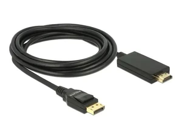 כבל תצוגה DisplayPort לחיבור מסך HDMI ז/ז DELOCK | 85318 | 4K | 30hertz