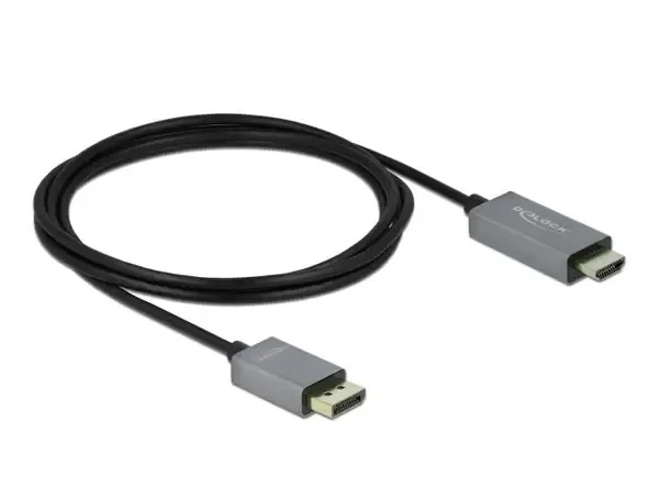 כבל תצוגה HDR חיבור DisplayPort לחיבור HDMI ז/ז אקטיבי DELOCK | 85929 | 4K | 60hertz