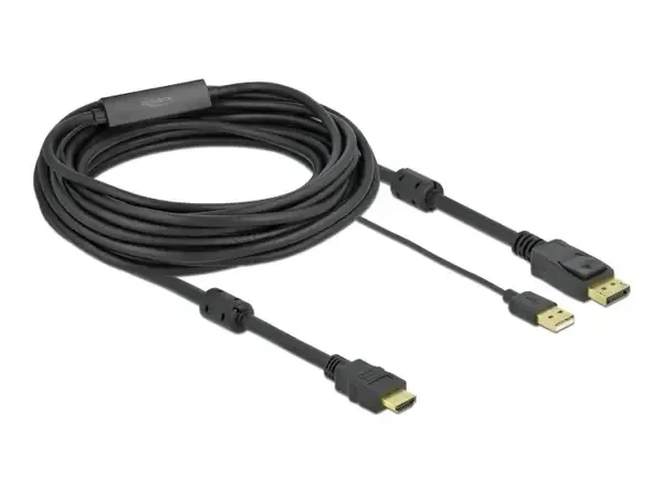 כבל תצוגה HTML לחיבור DisplayPort ז/ז אקטיבי DELOCK 85967 4K 30hertz