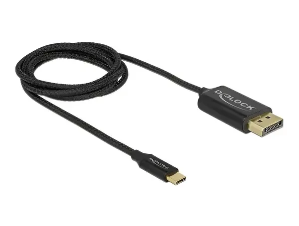 כבל תצוגה USB-C קואקסיאלי לחיבור מסך DisplayPort ז/ז DELOCK | 83709 | 4K | 60hertz