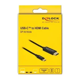 כבל תצוגה USB-C קואקסיאלי לחיבור מסך HDMI ז/ז DELOCK | 84904 | 4K | 60hertz