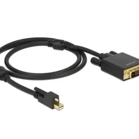 כבל תצוגה מיני DisplayPort לחיבור מסך DVI ז/ז אקטיבי DELOCK 83725 4K 30hertz