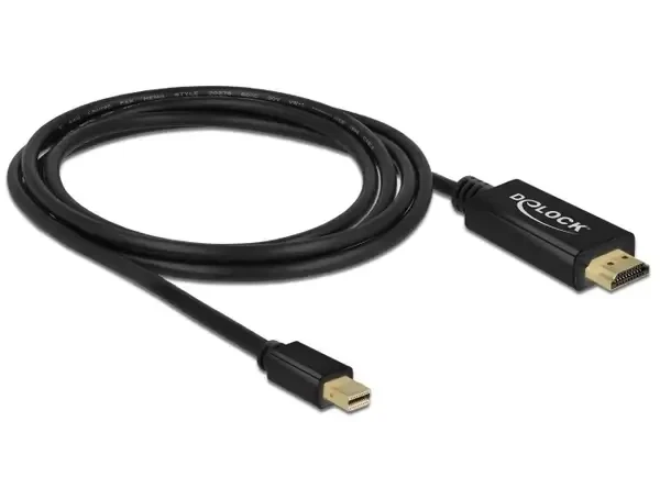 כבל תצוגה מיני DisplayPort לחיבור מסך HDMI ז/ז DELOCK | 83699 | 60hertz