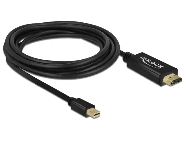 כבל תצוגה מיני DisplayPort לחיבור מסך HDMI ז/ז DELOCK | 83700 | 60hertz