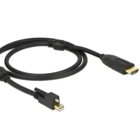 כבל תצוגה מיני DisplayPort לחיבור מסך HDMI ז/ז אקטיבי DELOCK 83730 4K 30hertz