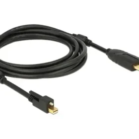 כבל תצוגה מיני DisplayPort לחיבור מסך HDMI ז/ז אקטיבי DELOCK 83731 4K 30hertz