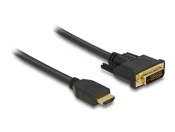 כבל תצוגה תקע HDMI לתקע DVI 24+1 ז/ז DELOCK | 85651