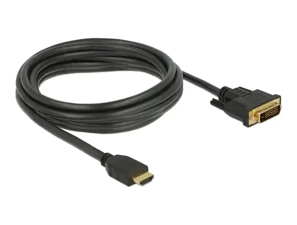 כבל תצוגה תקע HDMI לתקע DVI 24+1 ז/ז DELOCK | 85655